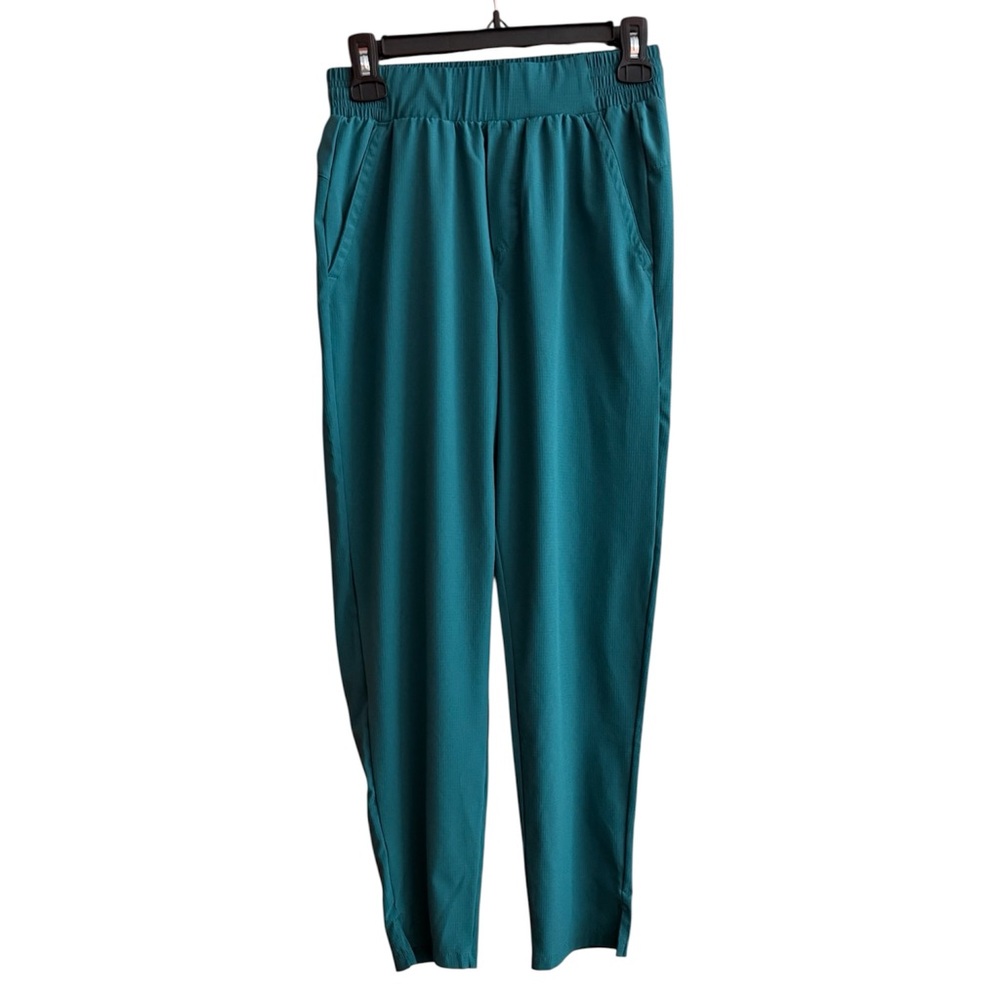 Zella Teal Elastic Waist Pants w/ Side Pockets Size Extra Small XS
